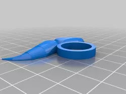 Small moustash ring