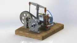 Small size Steam Engine (Educational Purposes) محرك بخاري صغير الحجم للأعمال التعليمية