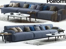 Soho sofa  MAD COFFEE TABLE  POLIFORM 3D model