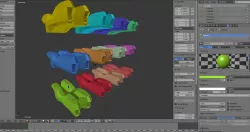 Spaceship models Low-poly  3D model