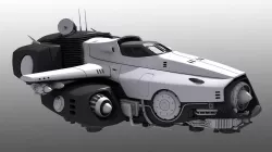 Spaceship with Interior 3D model