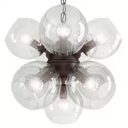 SPHERE CUMULUS GLASS CHANDELIER 11 3D model