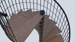 Spiral staircase Low-poly  3D model