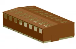 Steel structured building 