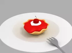 Strawberry Pie 3D model