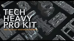 Tech Heavy Pro Kit - 400 plus 2d and 3d Elements 3D model