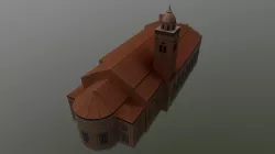 Tempio Malatestiano - Italian Malatesta Temple Low-poly  3D model