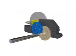 Toy motor with flywheel