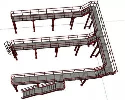 Truck Wash Gantry 3D model