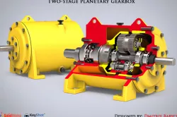 Two-stage planetary gearbox