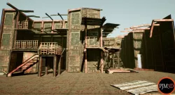 UE4 Old Factory Modular Package  Low-poly  3D model