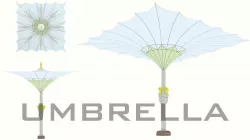 Umbrella Low-poly  3D model