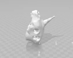 Unicorn Skull Low-poly  3D model