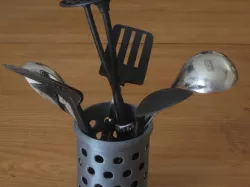 Utensil Holder or Desktop Trash Can