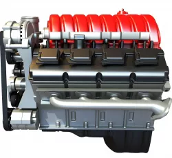 V8 Car Engine 3D model
