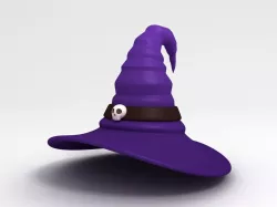 Witch Hat Low-poly  3D model