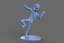Zombie Running Miniature 3D model