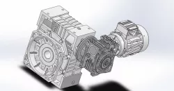 0,75KW. 3,4 D/D REDUCER GEAR BOX
