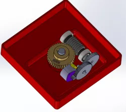 2 step plastic plus one Worm gear