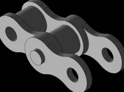 22200 Roller chains single DIN ISO 606, curved link