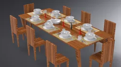 Advanced Solidworks Assembly - Holiday Table Setting