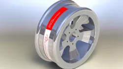 Alloy wheel Solid works