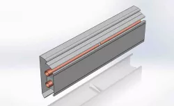 Baseboard Heater with heating element (finned tube)