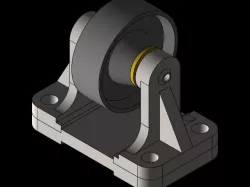 Belt roller support