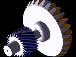 BEVEL GEAR AND HELICAL GEAR