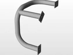 BMI-AXELENT - Corner crash protection bar diameter 108 mm