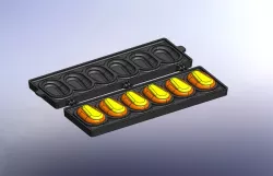 cast iron double mold 2