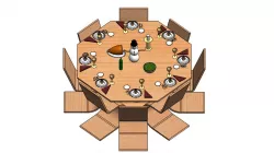 Christmas dining table set design