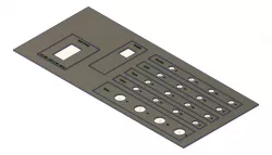 CNC Control panel rear