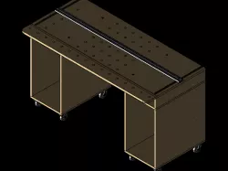 Compact & movable carpenter workbench