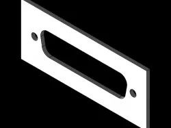 D-SUB 25 Pin cutout for backmount