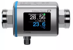 Endress & Hauser Picomag with 3/4" adapters