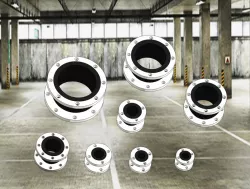 Flexible Single-Sphere Rubber Connector, Flanges ANSI B16.5