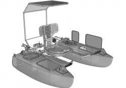 FLY FISHING PONTOON BOAT