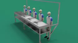 food processing table
