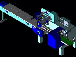 horizontal flow wrap machine ;horizontal pillowpack machine