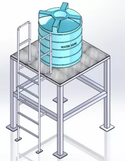 Metal structure for Water Tank