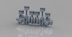 Piston-Cylinder and Crankshaft assembly