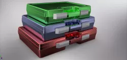 Plastic Tool Carrying Case 3 pcs