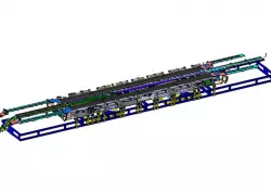 Pneumo-Hydraulic machine for assembly of train wagons