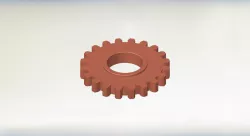 Simple gear wheel