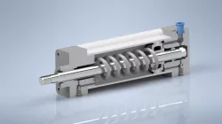 Single acting pneumatic actuator
