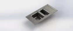 Sink With Double Pot Wash