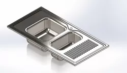 Stainless steel kitchen sink
