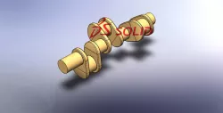 Straight 4 cylinder engine crankshaft