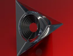Tetrahedron Encased Spherical Sculpture